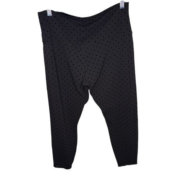 Lululemon Align High-Rise Pant 25" *Flocked in Polka Flock Black Size 12 - Picture 5 of 7